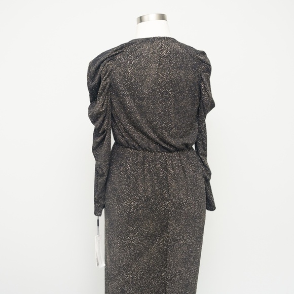 Calvin Klein Waterfall Ruffle Glitter Cocktail Dress - Picture 11 of 12